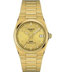 Tissot Unisex PRX Powermatic 80 Automatic Yellow Gold Stainless Steel Bracelet Watch