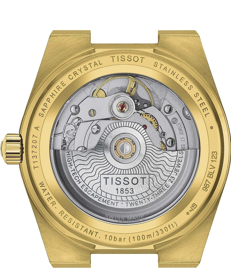 Tissot Unisex PRX Powermatic 80 Automatic Yellow Gold Stainless Steel Bracelet Watch