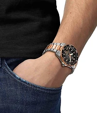 Tissot Unisex Seastar 1000 Powermatic 80 Automatic Two Tone Stainless Steel Bracelet Watch