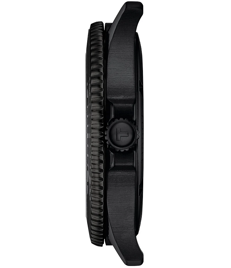 Tissot Unisex Seastar 1000 Quartz Analog Black Tone Stainless Steel Bracelet Watch