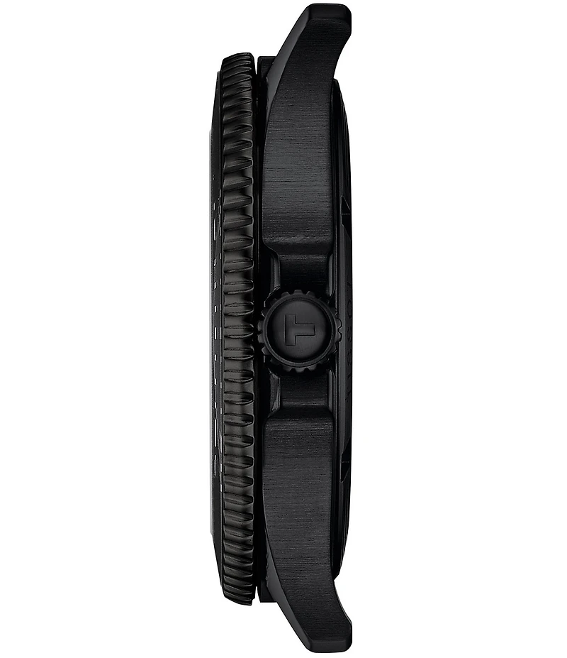 Tissot Unisex Seastar 1000 Quartz Analog Black Tone Stainless Steel Bracelet Watch