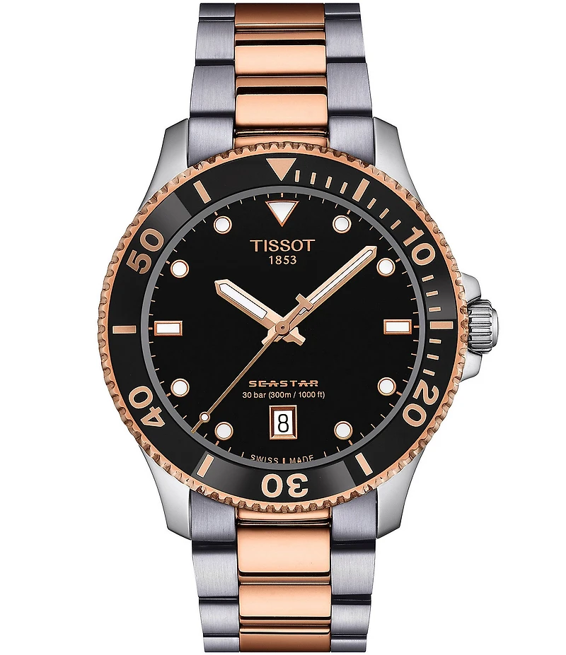 Tissot Unisex Seastar 1000 Quartz Analog Stainless Steel Bracelet Watch