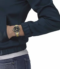 Tissot Unisex Seastar 1000 Quartz Mechanical Automatic Two-Tone Stainless Steel Bracelet Watch