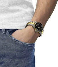 Tissot Unisex Seastar 1000 Quartz Analog Two Tone Stainless Steel Bracelet Watch