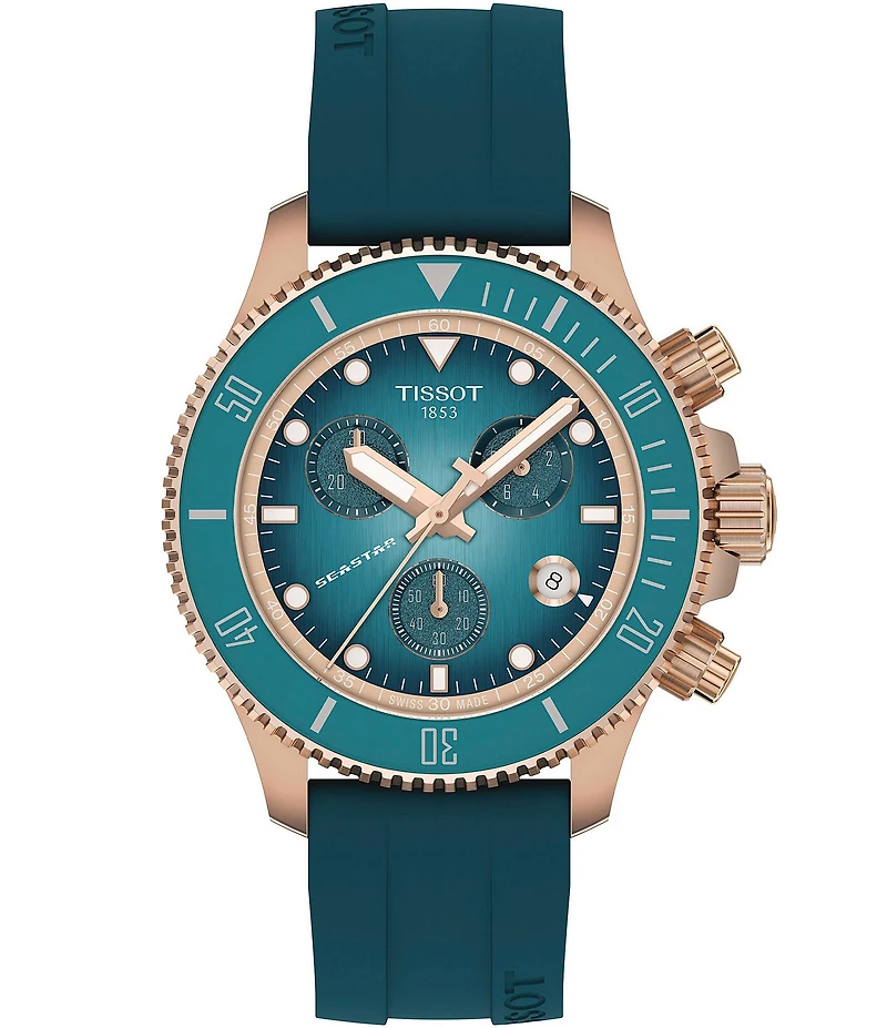 Tissot Unisex Seastar 1000 Quartz Chronograph Strap Watch