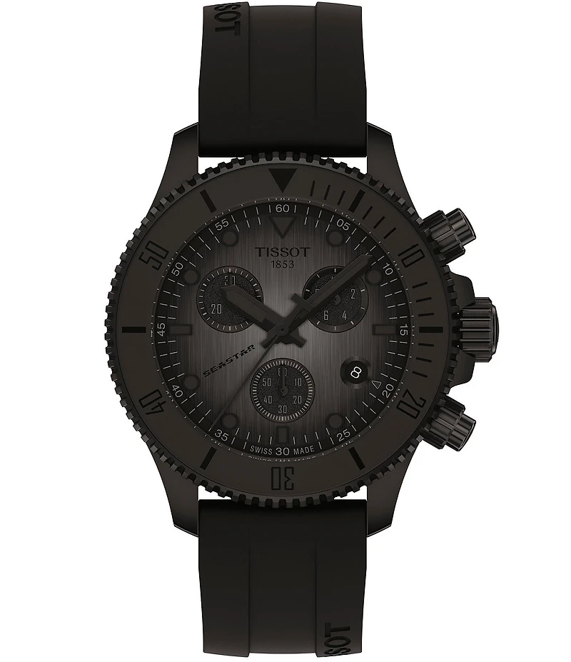 Tissot Unisex Seastar 1000 Quartz Chronograph Strap Watch