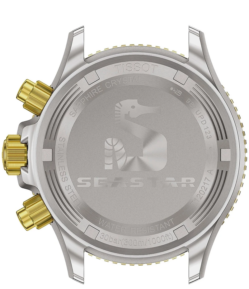 Tissot Unisex Seastar 1000 Quartz Chronograph Two Tone Stainless Steel Bracelet Watch