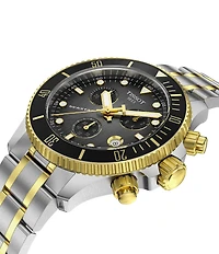 Tissot Unisex Seastar 1000 Quartz Chronograph Two Tone Stainless Steel Bracelet Watch