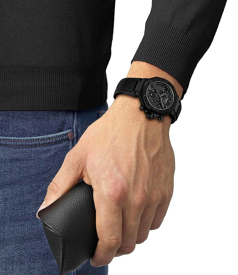 Tissot Unisex T-Race Quartz Chronograph Silicone Strap Watch