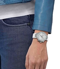 Tissot Unisex T-Race Quartz Chronograph White Silicone Strap Watch