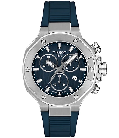 Tissot Unisex T-Race Sport Collection Quartz Chronograph Silicone Strap Watch