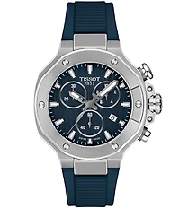 Tissot Unisex T-Race Sport Collection Quartz Chronograph Silicone Strap Watch