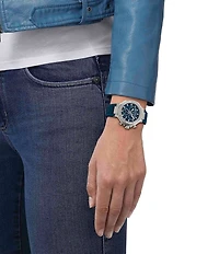 Tissot Unisex T-Race Sport Collection Quartz Chronograph Silicone Strap Watch