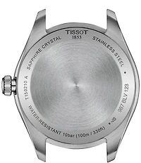 Tissot Unisex Tissot Pr 100 Quartz Mechanical Automatic Tan Leather Strap Mother-of-Pearl Watch