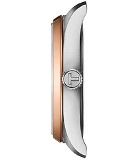 Tissot Unisex Tissot Pr 100 Quartz Mechanical Automatic Tan Leather Strap Mother-of-Pearl Watch