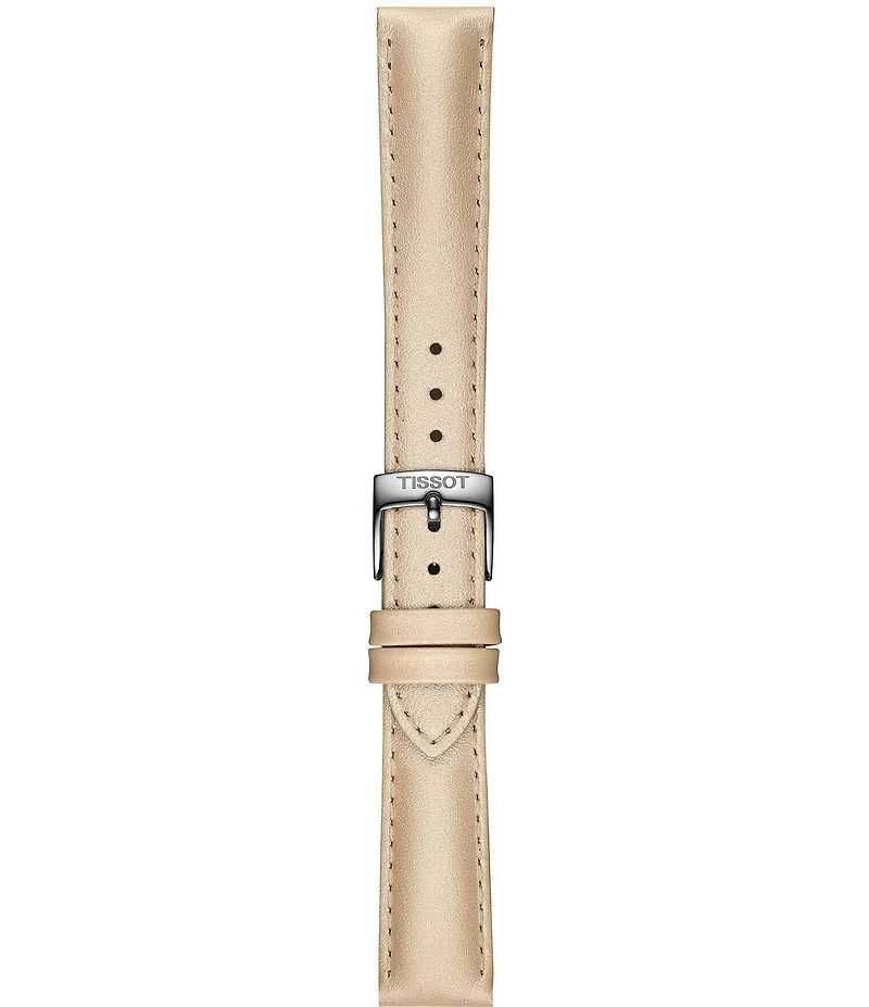 Tissot Unisex Tissot Pr 100 Quartz Mechanical Automatic Tan Leather Strap Mother-of-Pearl Watch