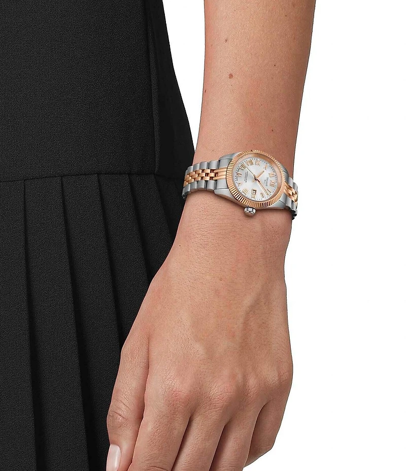 Tissot Women's Ballade Powermatic 80 Automatic Two Tone Stainless Steel Bracelet Watch