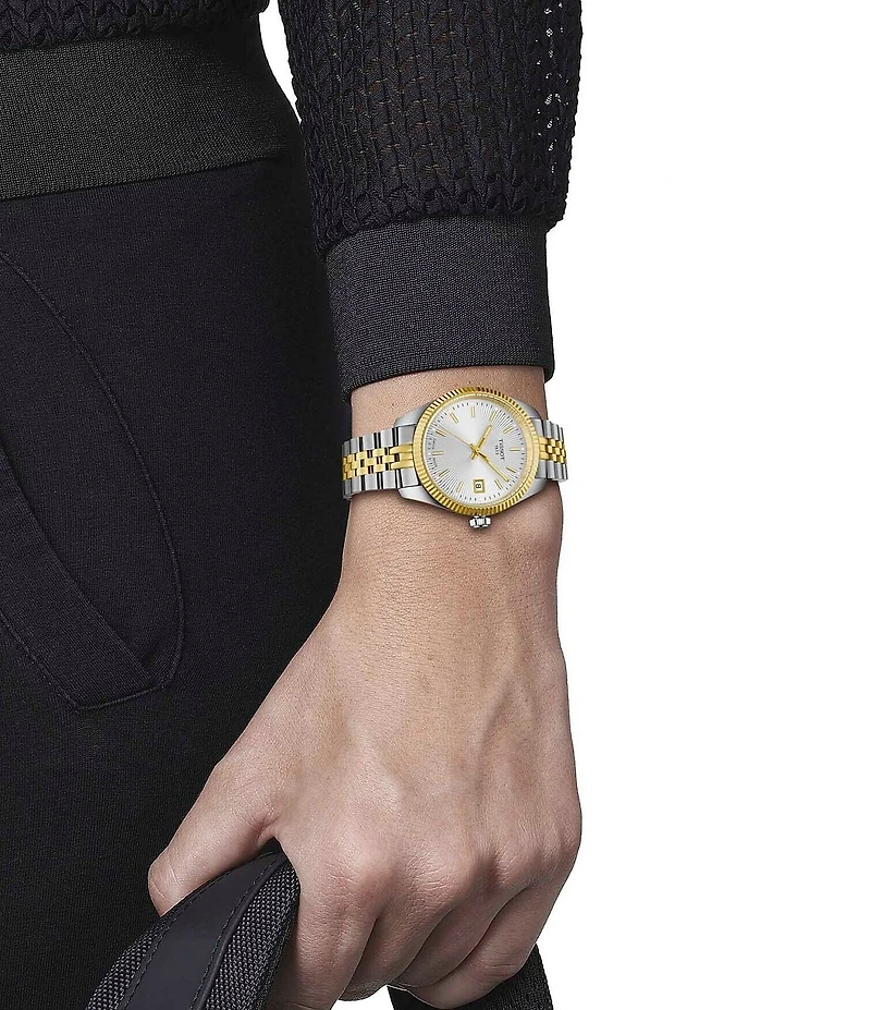 Tissot Women's Ballade Quartz Analog Two Tone Stainless Steel Bracelet Watch