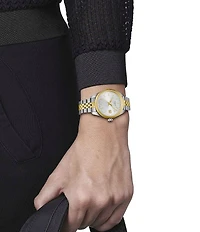 Tissot Women's Ballade Quartz Analog Two Tone Stainless Steel Bracelet Watch