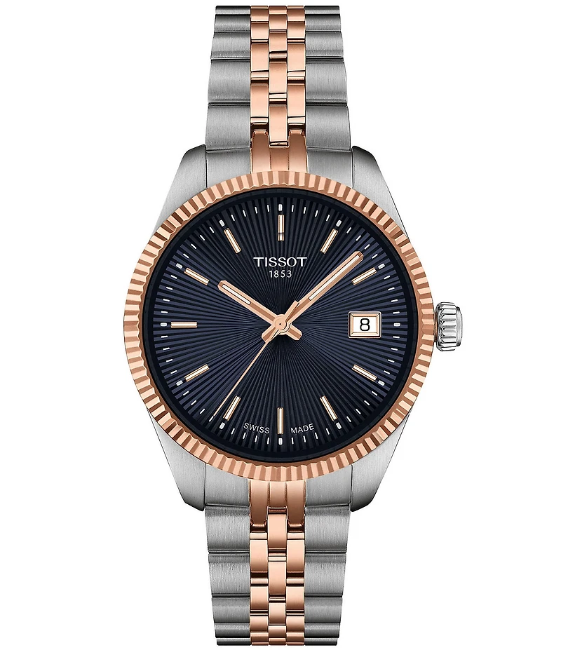 Tissot Women's Ballade Quartz Analog Two Tone Stainless Steel Bracelet Watch