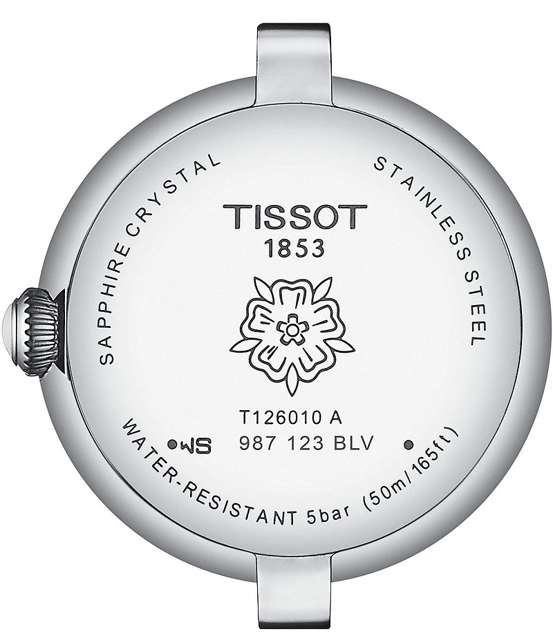 Tissot Women's Bellissima Quartz Mechanical Automatic Green Croco Leather Strap Watch