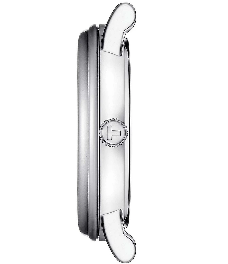 Tissot Women's Carson Premium Lady Moonphase Quartz Analog Light Blue Leather Strap Watch