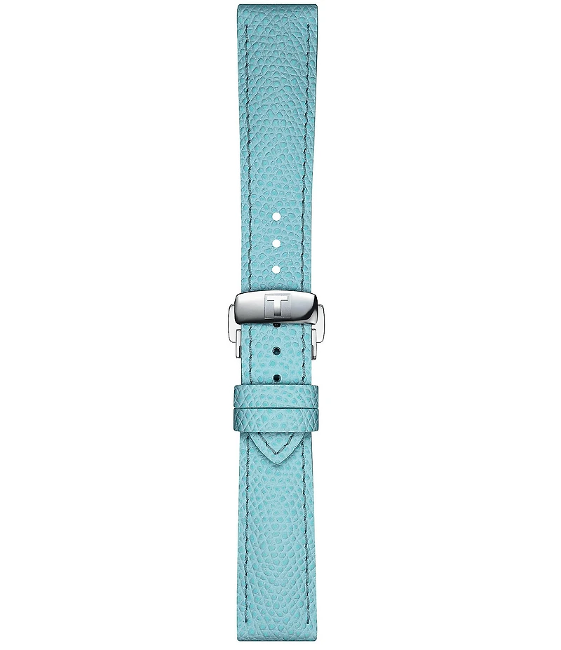 Tissot Women's Chemin Des Tourelles Powermatic 80 Automatic Light Blue Leather Strap Watch