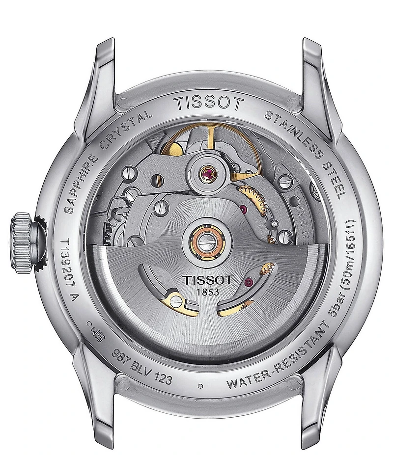 Tissot Women's Chemin Des Tourelles Powermatic 80 Automatic Leather Strap Watch