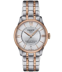 Tissot Women's Chemin Des Tourelles Powermatic 80 Automatic Two Tone Stainless Steel Bracelet Watch