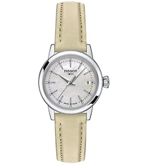 Tissot Women's Classic Dream Analog Beige Leather Strap Watch