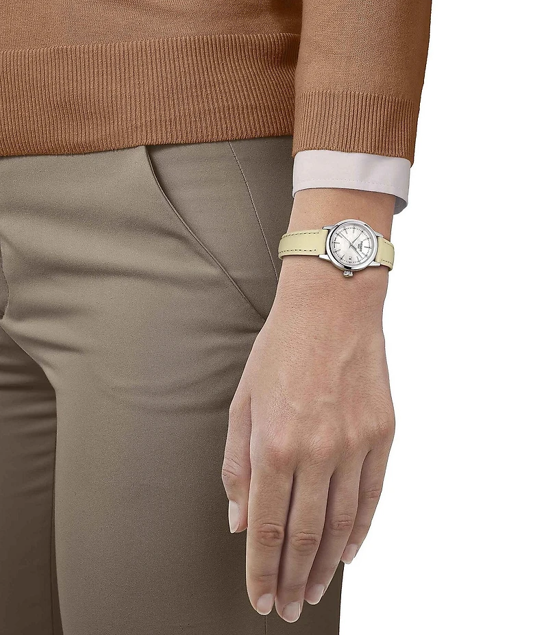 Tissot Women's Classic Dream Analog Beige Leather Strap Watch