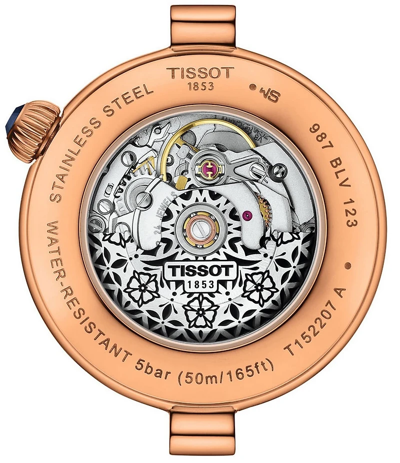 Tissot Women's Desir Automatic Grey Leather Strap Watch