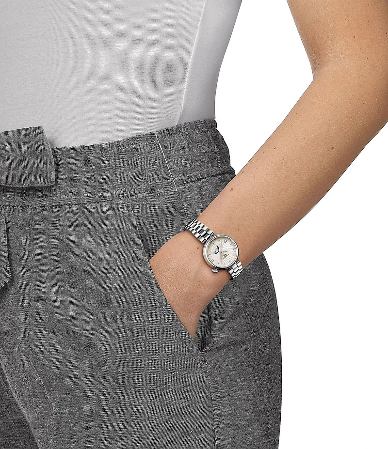 Tissot Women's Desir Moonrise Quartz Analog Stainless Steel Bracelet Watch
