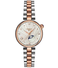 Tissot Women's Desir Moonrise Quartz Analog Two Tone Stainless Steel Bracelet Watch