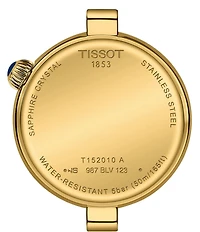 Tissot Women's Desir Quartz Analog Gold Tone Stainless Steel Bracelet Watch Stainless Steel Bracelet And Case With PVD Coating