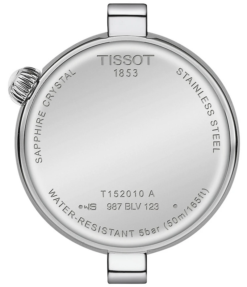 Tissot Women's Desire Quartz Analog Black Leather Strap Watch