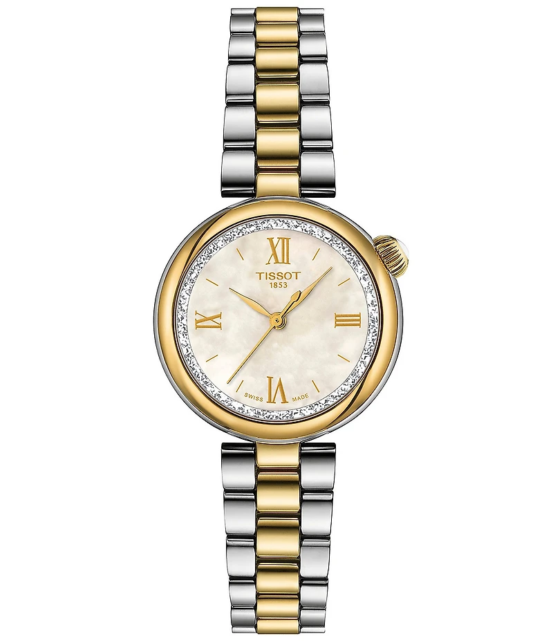 Tissot Women's Desire Quartz Analog Two Tone Stainless Steel Bracelet Watch