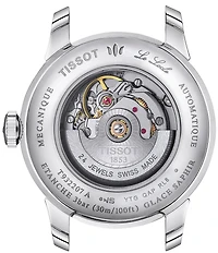 Tissot Women's Le Locle Automatic Blue Leather Strap Watch