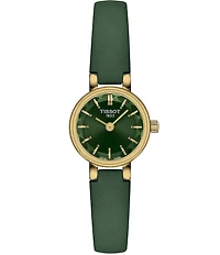 Tissot Women's Lovely Quartz Analog Green Leather Strap Watch