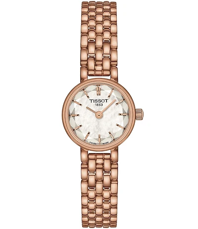 Tissot Women's Lovely Quartz Analog Rose Gold Tone Stainless Steel Bracelet Watch