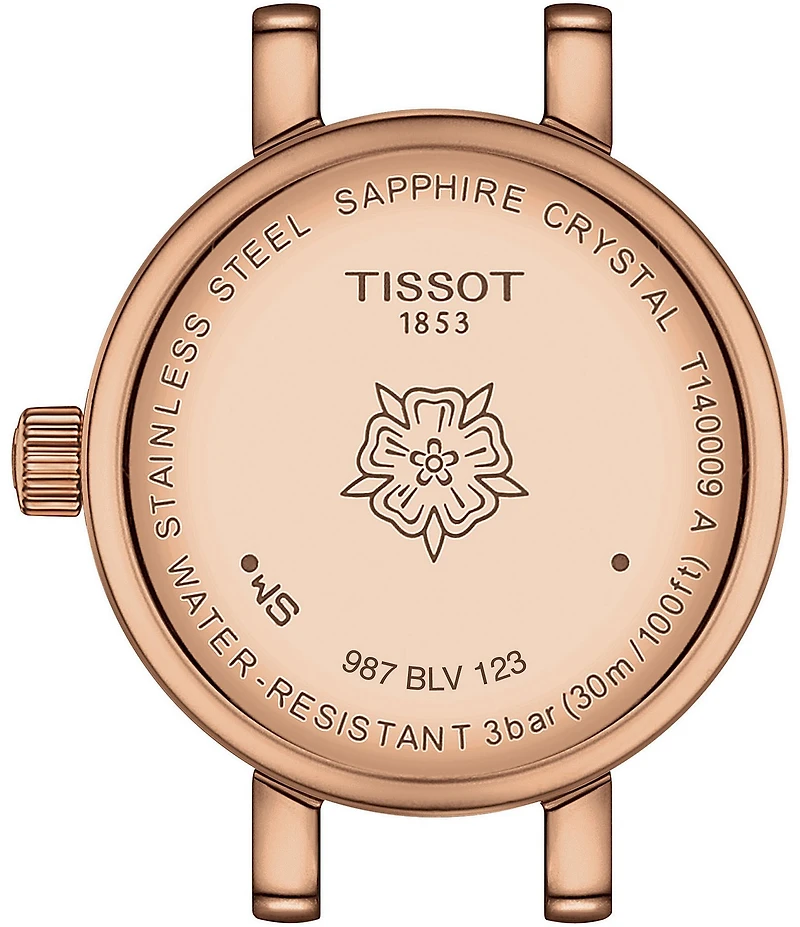 Tissot Women's Lovely Quartz Analog Rose Gold Tone Stainless Steel Bracelet Watch