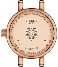 Tissot Women's Lovely Quartz Analog Rose Gold Tone Stainless Steel Bracelet Watch