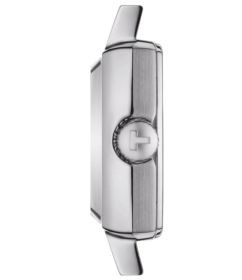 Tissot Women's Lovely Quartz Analog Blue Square Stainless Steel Bracelet Watch