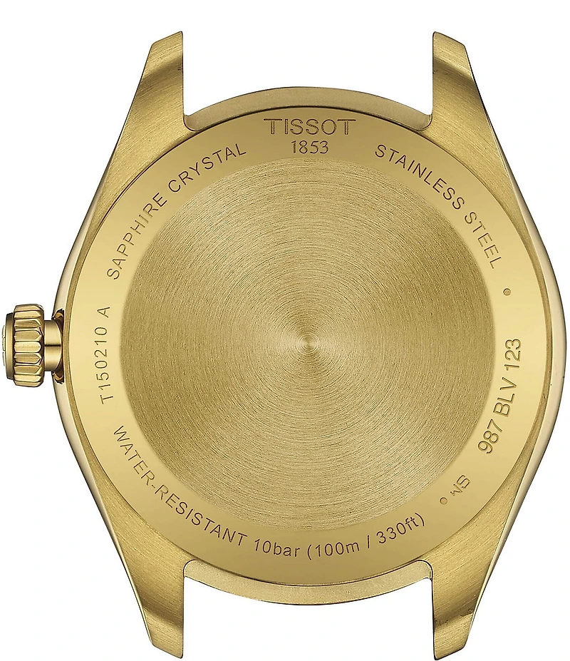 Tissot Women's Pr100 Quartz Mechanical Automatic Gold Tone Stainless Steel Bracelet Watch