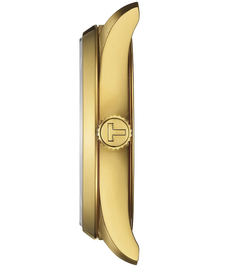 Tissot Women's Pr100 Quartz Mechanical Automatic Gold Tone Stainless Steel Bracelet Watch