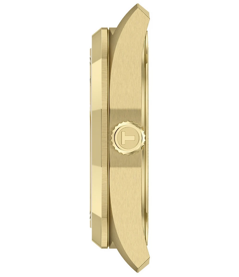 Tissot Women's PRC 100 Solar Quartz Analog Gold Tone Stainless Steel Bracelet Watch