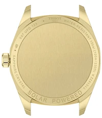 Tissot Women's PRC 100 Solar Quartz Analog Gold Tone Stainless Steel Bracelet Watch