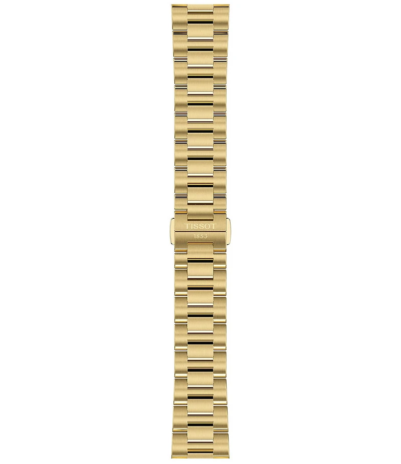 Tissot Women's PRC 100 Solar Quartz Analog Gold Tone Stainless Steel Bracelet Watch