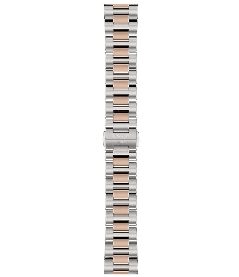 Tissot Women's PRC 100 Solar Quartz Analog Two Tone Stainless Steel Bracelet Watch