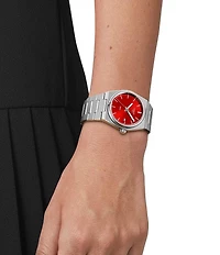 Tissot Women's Prx Tonneau Quartz Analog Stainless Steel Bracelet Watch